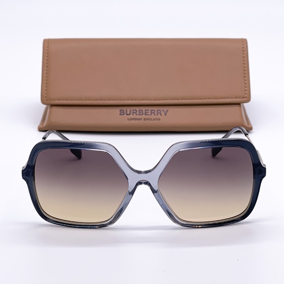 NEW BURBERRY BE4324 3005/2Q SQUARE WIMEN’S SUNGLASSES BURBERRY BE 4324 - Picture 2 of 13